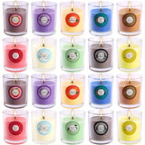 20 Colorful Glass Cups with Aromatherapy Candles and Long-Lasting Fragrance for Hand Gifts