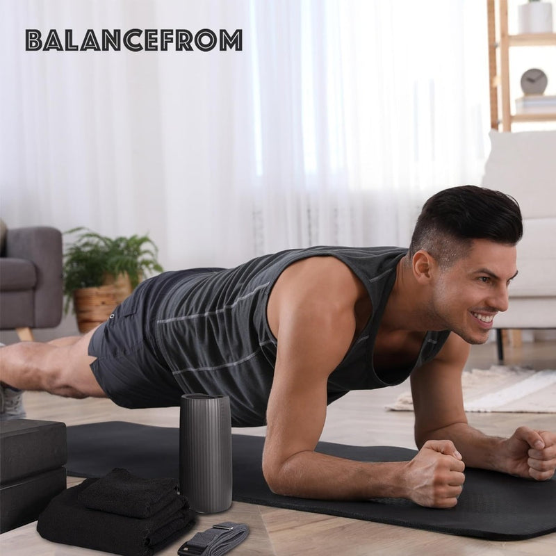 BalanceFrom 7-Piece Yoga Set – Complete Yoga Essentials for Comfort and Performance