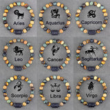 1pc Unique Zodiac Sign Link Bracelet for Men and Women - Adjustable Cancer, Virgo, Leo, Libra Bangle