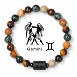 1pc Unique Zodiac Sign Link Bracelet for Men and Women - Adjustable Cancer, Virgo, Leo, Libra Bangle