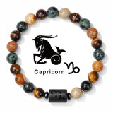 1pc Unique Zodiac Sign Link Bracelet for Men and Women - Adjustable Cancer, Virgo, Leo, Libra Bangle