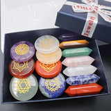 14-Piece Natural Crystal Chakra Healing Set