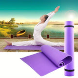 Purple EVA Yoga Mat with Strap – Thick, Durable, and Non-Slip