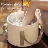 Portable Foot Bath Tub, Equipped with Advanced Temperature Control and Bubble Massage Functions to Create an Exclusive Family Spa Experience