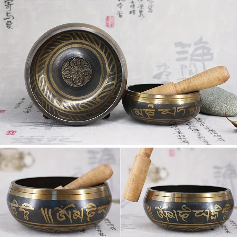 Authentic Tibetan Singing Bowl Set – Handcrafted for Meditation, Healing, and Mindfulness