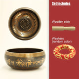 Authentic Tibetan Singing Bowl Set – Handcrafted for Meditation, Healing, and Mindfulness