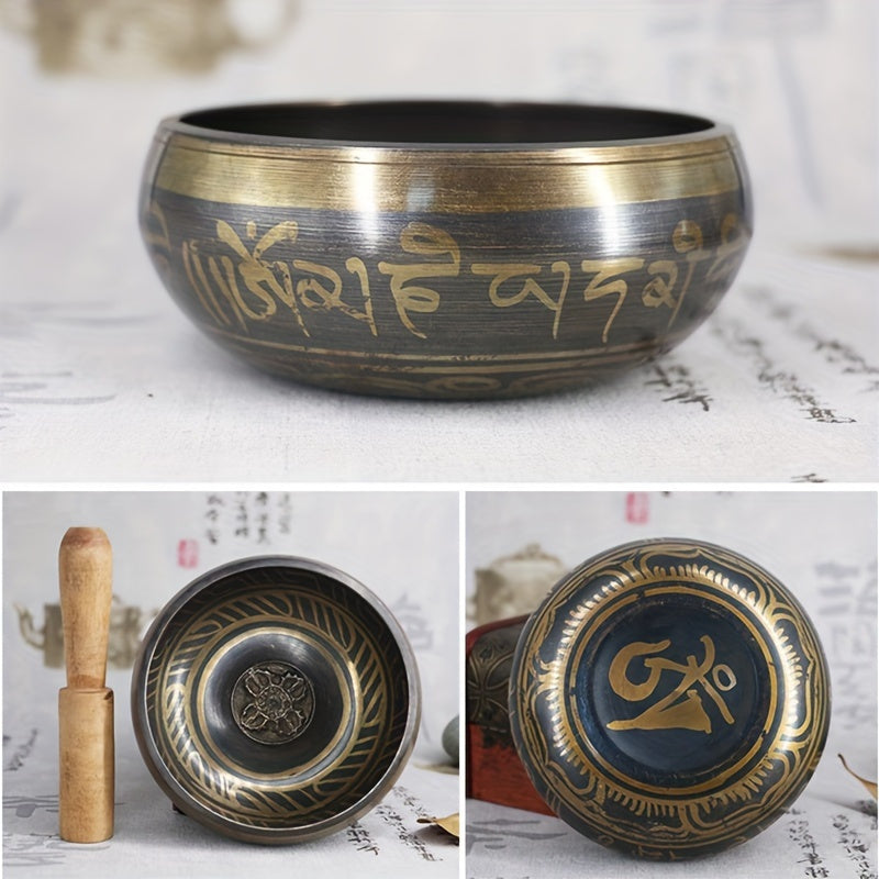 Authentic Tibetan Singing Bowl Set – Handcrafted for Meditation, Healing, and Mindfulness