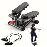 Compact Hydraulic Stepper with Resistance Bands – Home Exercise Machine for Men & Women | 350-400 lb Capacity | Calorie Counter | Ideal Christmas Gift | Pre-Black Friday Deals**