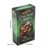 Green Witch Tarot Cards – Dive into the mystical world of tarot with this English edition 78-card deck,