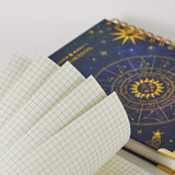 240 Pages 3 Pack A5 Spiral Journal Notebook, Hardcover Astrology Cover, 100GSM Thick Paper, Lined Dotted Graph Paper, 5.8 X 8.4 In, Gifts For Women Girls