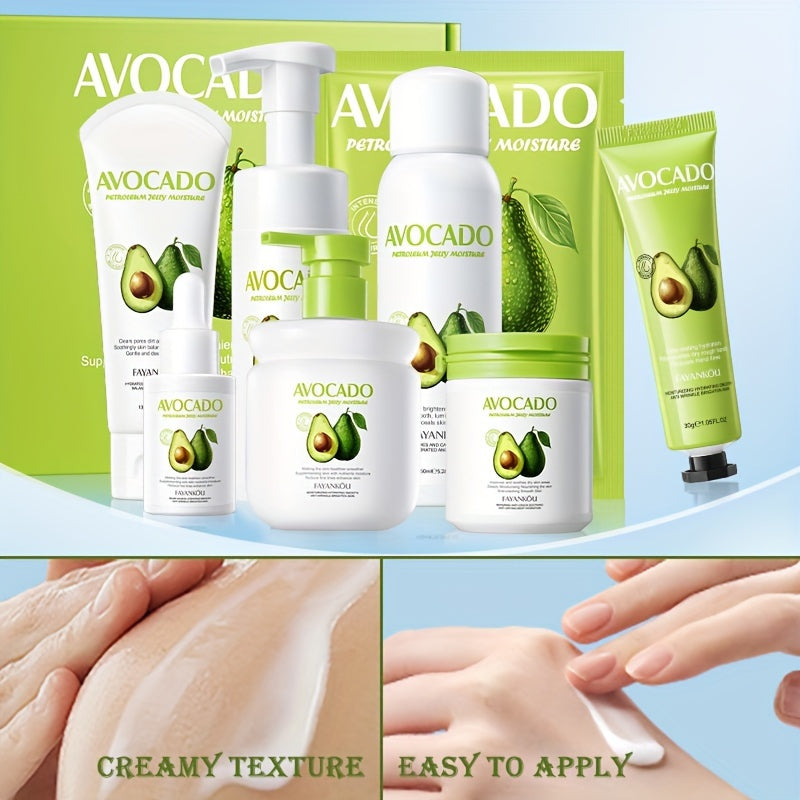 12-in-1 Avocado Skincare Gift Set – Hydrating & Nourishing Beauty Set for Women