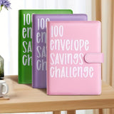 100 Envelopes Budget Binder - Planning Pads for Savings Challenges