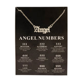 New Trendy Fashion Alloy Gold Color Lucky Angel Numbers Wish 777 Pendant Necklace for Women Girl Gift Birthday Jewelry Dropship