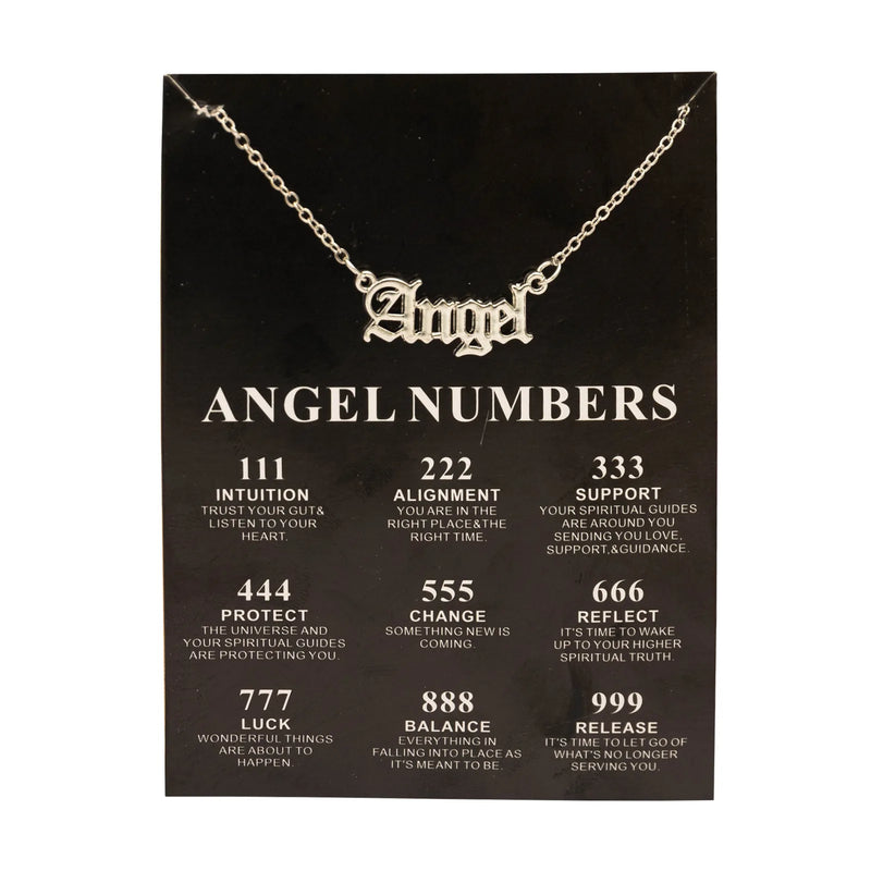 New Trendy Fashion Alloy Gold Color Lucky Angel Numbers Wish 777 Pendant Necklace for Women Girl Gift Birthday Jewelry Dropship