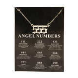 New Trendy Fashion Alloy Gold Color Lucky Angel Numbers Wish 777 Pendant Necklace for Women Girl Gift Birthday Jewelry Dropship