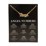 New Trendy Fashion Alloy Gold Color Lucky Angel Numbers Wish 777 Pendant Necklace for Women Girl Gift Birthday Jewelry Dropship