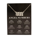 New Trendy Fashion Alloy Gold Color Lucky Angel Numbers Wish 777 Pendant Necklace for Women Girl Gift Birthday Jewelry Dropship