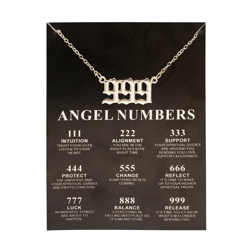 New Trendy Fashion Alloy Gold Color Lucky Angel Numbers Wish 777 Pendant Necklace for Women Girl Gift Birthday Jewelry Dropship