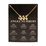 New Trendy Fashion Alloy Gold Color Lucky Angel Numbers Wish 777 Pendant Necklace for Women Girl Gift Birthday Jewelry Dropship