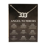 New Trendy Fashion Alloy Gold Color Lucky Angel Numbers Wish 777 Pendant Necklace for Women Girl Gift Birthday Jewelry Dropship