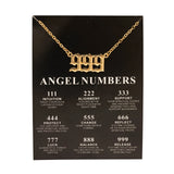 New Trendy Fashion Alloy Gold Color Lucky Angel Numbers Wish 777 Pendant Necklace for Women Girl Gift Birthday Jewelry Dropship