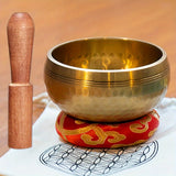 ibetan Singing Bowl Set – 3-Inch Handcrafted Meditation Bowl for Sound Healing, Chakra Balancing, and Mindfulness Practice