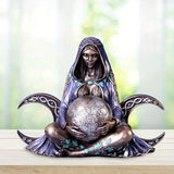 Mother Earth Art Statue - Millennial Gaia Goddess Figurine