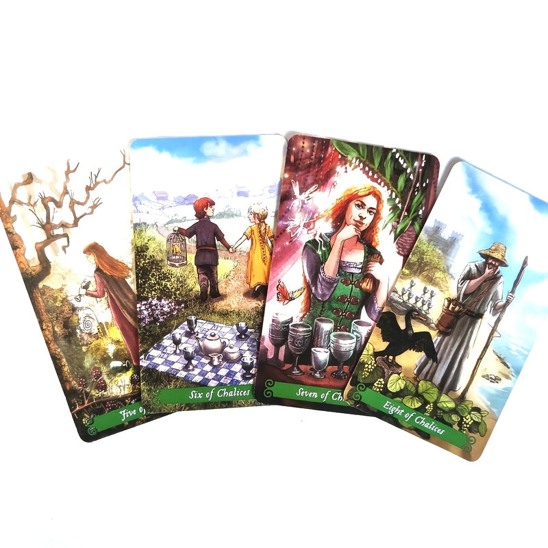 Green Witch Tarot Cards – Dive into the mystical world of tarot with this English edition 78-card deck,