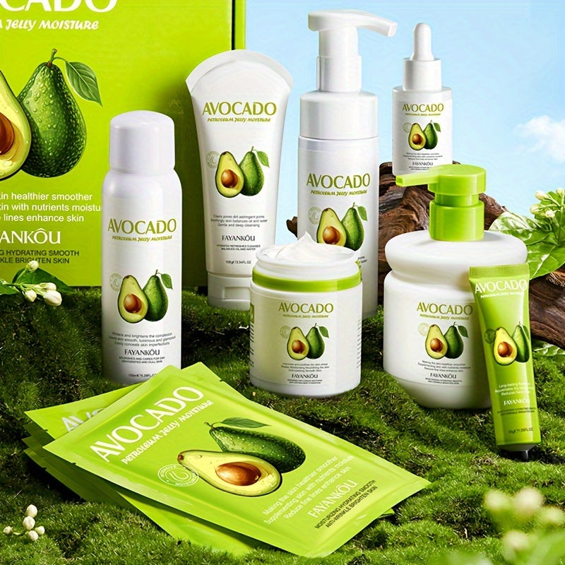 12-in-1 Avocado Skincare Gift Set – Hydrating & Nourishing Beauty Set for Women