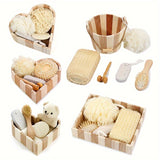 Bath Spa Gift Set - Heart-Shaped Box with Assorted Bath Accessories