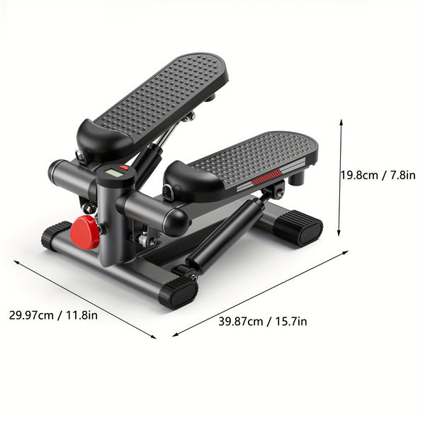 Compact Hydraulic Stepper with Resistance Bands – Home Exercise Machine for Men & Women | 350-400 lb Capacity | Calorie Counter | Ideal Christmas Gift | Pre-Black Friday Deals**