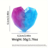 1pc Heart-Shaped Gradient Soap with Luxurious Lather